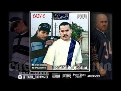BROWNSIDE – EASTSIDE DRAMA featuring EAZY-E 2015 UNRELEASED PHOTO CHICANO RAP