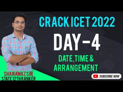 Crack ICET 2022 Series | Day  – 4 | Date Time And Arrangement | venn diagram | ssc telugu |