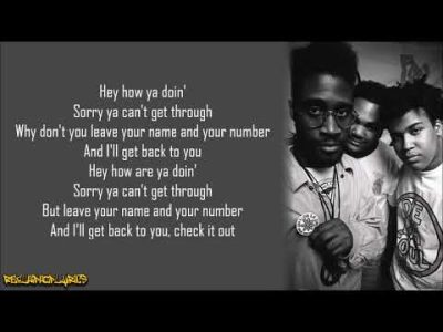 De La Soul – Ring Ring Ring (Ha Ha Hey) [Lyrics]