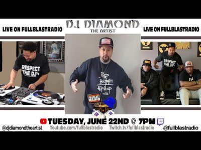 DJ Spotlight : Dj Diamond The Artist of EPMD Live on Fullblastradio
