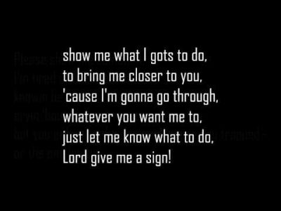 DMX – Lord Give Me A Sign (Lyrics HD)