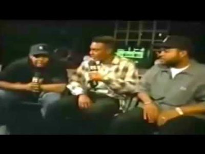 Dr.Dre and Ice Cube Diss N.W.A. Music Video During interview (1994)
