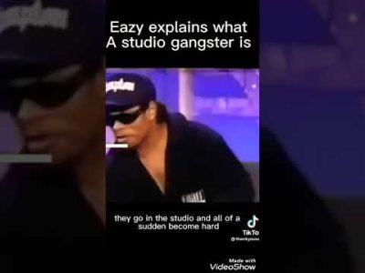 Eazy E explains what a Studio Gangser is #eazye