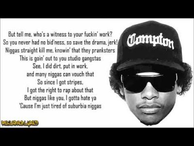 Eazy-E – Real Muthaphuckkin G's (Lyrics)