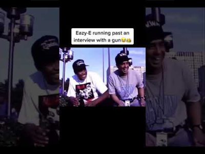 Eazy E Running Past An Interview With A Gun