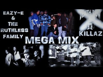 EAZY-E & THE RUTHLESS FAMILY " DEATH ROW KILLAZ " MEGA MIX COMPILATION 93-95 BONE THUGS BROWNSIDE