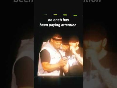 Eminem replies to a haterrr during concert #shorts