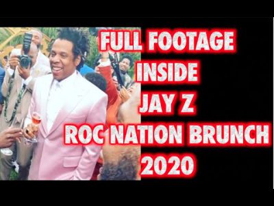 FULL JAY Z ROC NATION BRUNCH 2020 FOOTAGE