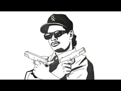 HOW TO DRAW EAZY-E (STEP BY STEP)