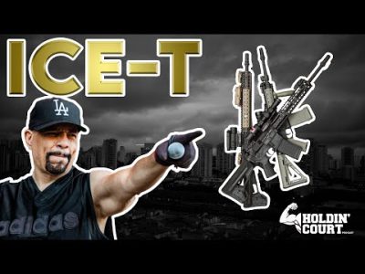 Ice T and Big Court talk guns | Ice T shows off new toy ( Part 8 )