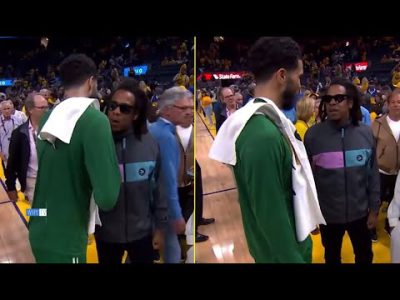 Jay-Z And Jayson Tatum Reunited After Celtics Win Game 1 'The Goat And Future Goat'