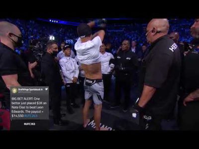 NATE DIAZ UFC 263 COMEBACK WALKOUT / MAIN ENTRANCE [2021] – THE RAIN DMX