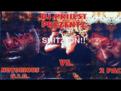 (RARE)🏆 Dj Priiest – Presents: Shitz On!! Notorious B.I.G. Vs.2 Pac (1996) Brooklyn, NYC sides A&B