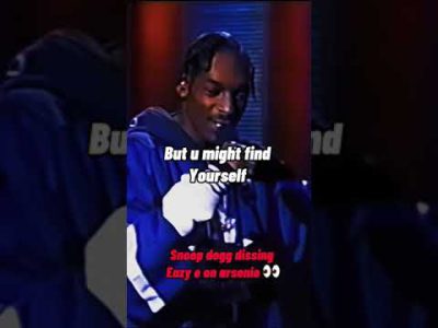 Snoop dogg dissing Eazy e