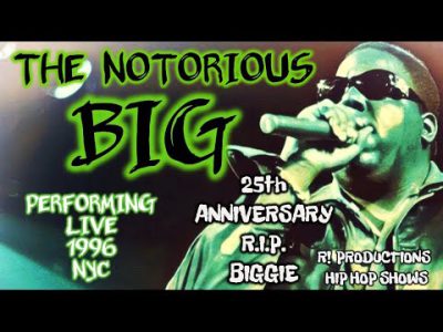 THE NOTORIOUS BIG PERFORMING LIVE 1996 NYC R.I.P. BIGGIE BROOKLYN'S FINEST BIGGIE SMALLS P. DIDDY